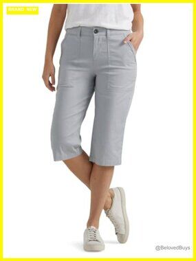 Lee Ultra Lux Comfort Flex-to-Go Utility Skimmer Capri Pants Women's